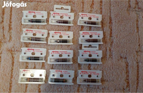 Rotring csőtollhegyek