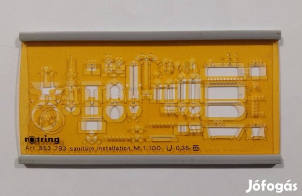 Rotring szaniter sablon M 1:100