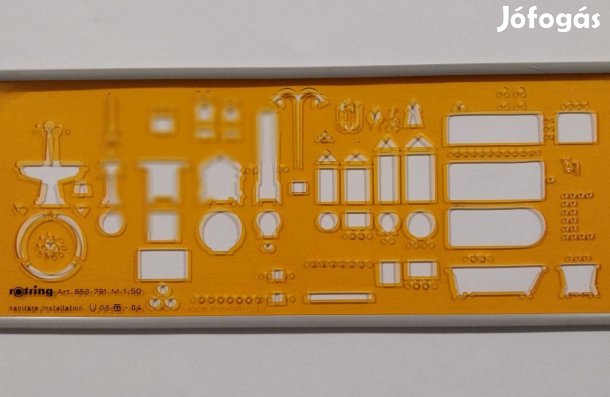 Rotring szaniter sablon M 1:50