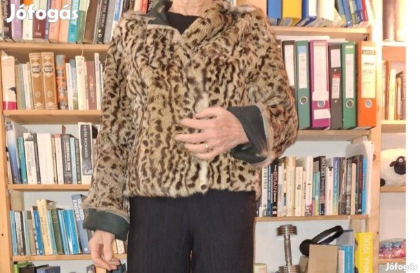 Rövid szőrmekabát (valódi, ocelot)