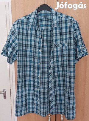 Rövid ujjú, tengerkék színű ing (Méret: 11/4 [M])