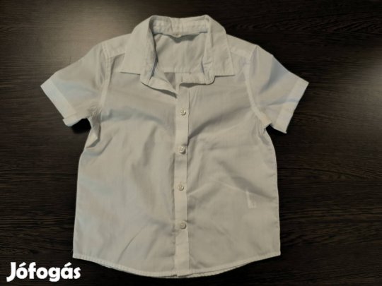 Rövid ujjú ing, fehér 
