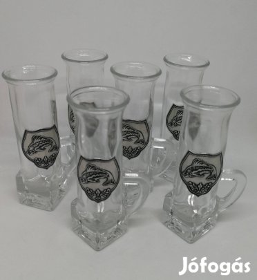 Röviditalos,pálinkás poharak jaándéknak kitűnő "Ritka"!