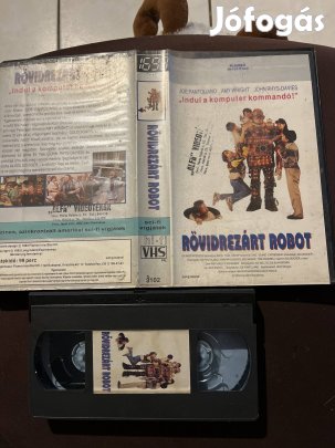 Rövidrezárt robot vhs nagytok scifi. 