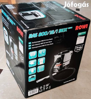Rowi RAS 800/18/1 Inox rm. hamuporszívó