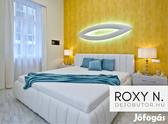 Roxy 2 franciaágy 140x200 cm ágybetét + ágyneműtartó fehér