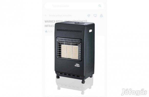 Royal RS42 4,2 KW teljesítményű, gördíthető infrasugárzó