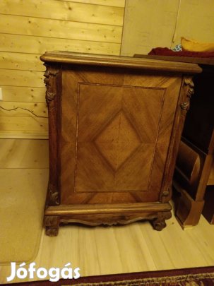 Rózaafa intarziás bárszekrény