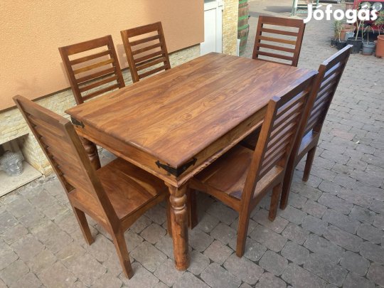 Rózsafa asztal 6 db székkel eladó