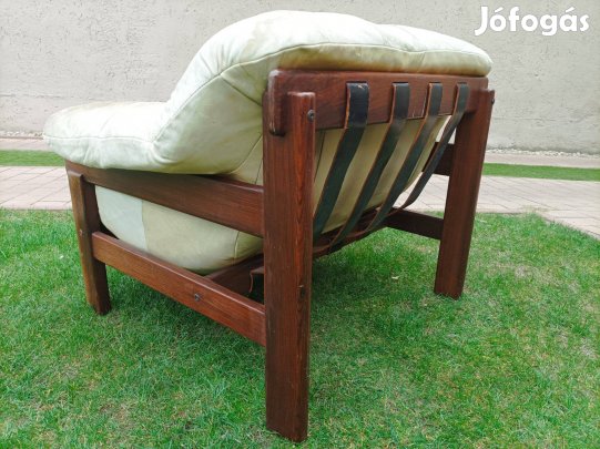 Rózsafa bőr fotel Gillon tervezés