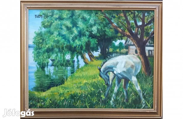 Rózsahegyi György: Legelésző csikó