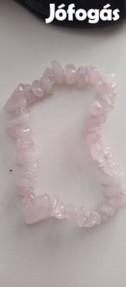 Rózsakvarc karkötő