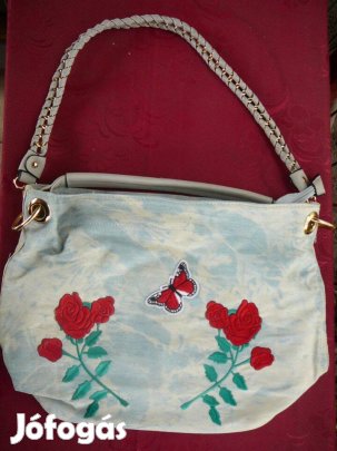 Rózsás farmer kézitáska