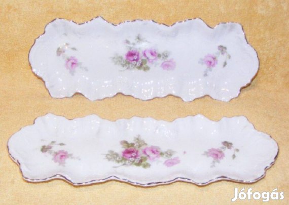 Rózsás porcelán tálka 2 db