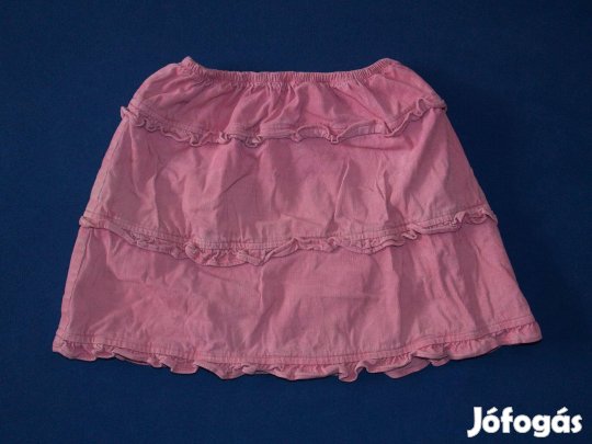 Rózsaszín, gumis derekú kord szoknya 110-es, 5 évesre