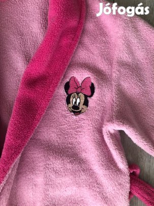 Rózsaszín fürdőköpeny, köntös Minnie egérrel - 134-140, 8-10 év