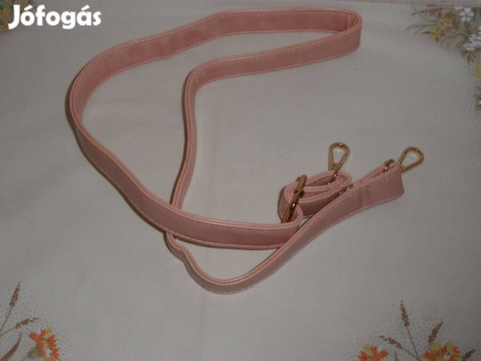 Rózsaszín műbőr táska pánt