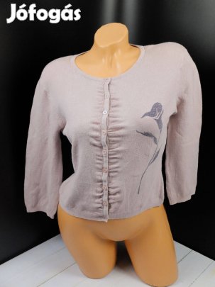 Rózsaszín női kardigán gombos