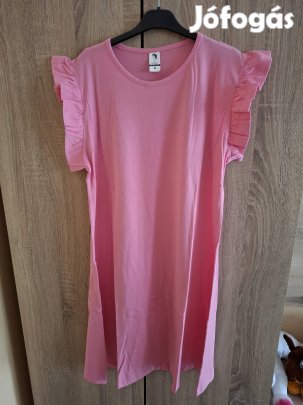Rózsaszin pamut ruha M-es 