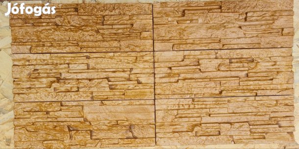 Rozsda barna színű pattintott kő hatású kül és beltéri falburkolat 