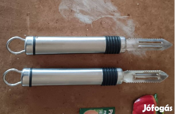 Rozsdamentes acél hámozó pucoló kés párban, szett ár