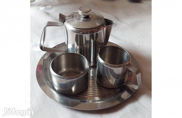Rozsdamentes acél kávés szett