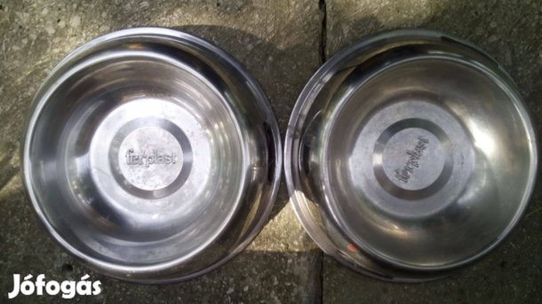 Rozsdamentes acél kutyatál eladó