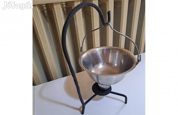 Rozsdamentes asztali bogrács készlet 0,8L