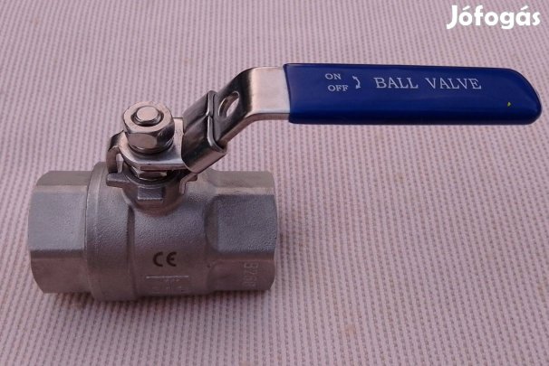 Rozsdamentes golyóscsap, saválló csap, 1 col BB menettel (316)