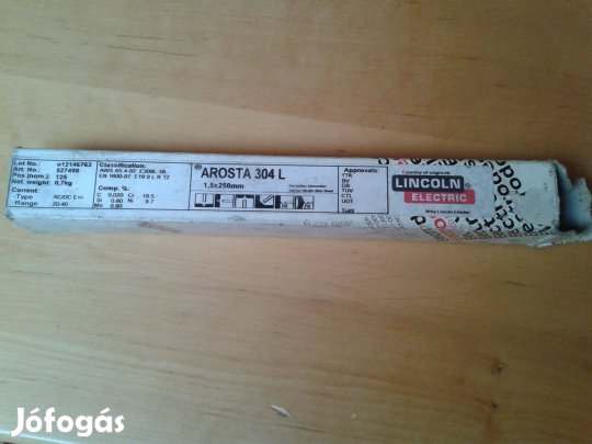 Rozsdamentes hegesztő elektróda pálca