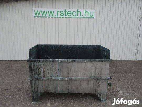 Rozsdamentes kád tartály tároló (2653)