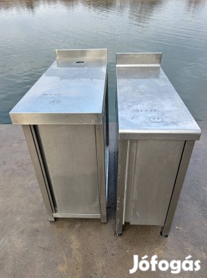 Rozsdamentes keskeny asztal szekrény