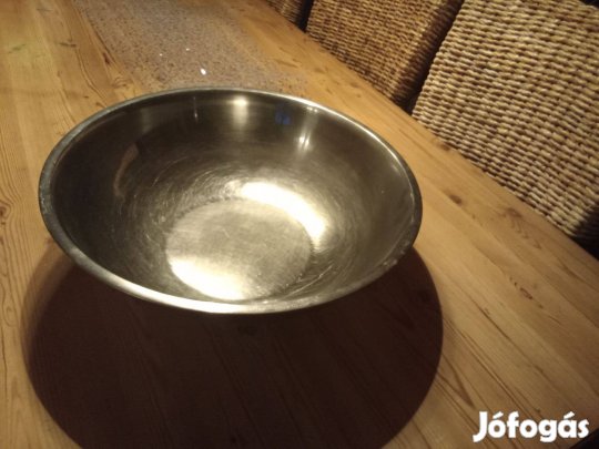 Rozsdamentes keverőtál 45 cm átmérőjű