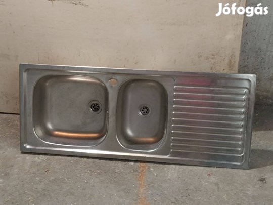 Rozsdamentes mosogató,gyümölcsmosóval,csepptálcával eladó