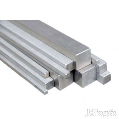 Rozsdamentes négyzetacél húzott 5*5 mm, eladó.Számlával. új. Anyagminő