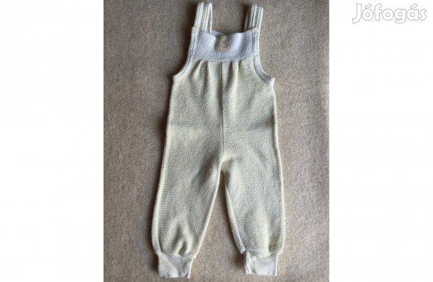 Rugdalózó, baba, 56-os, sárga - fehér