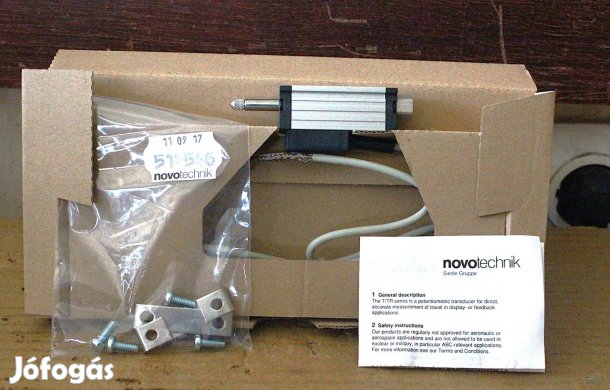 Rugós lineáris helyzetérzékelő elmozdulás érzékelő új Novotechnik 7107