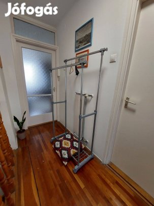 Ruhaállvány dupla gurulós