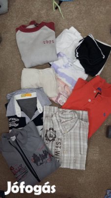 Ruhacsomag fiú póló, kardigán, ing, felső 134-140-es