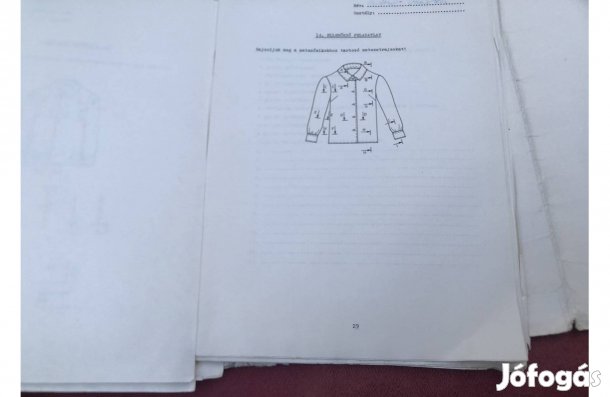 Ruhaipari ellenőrző feladatok füzet 1000 Ft