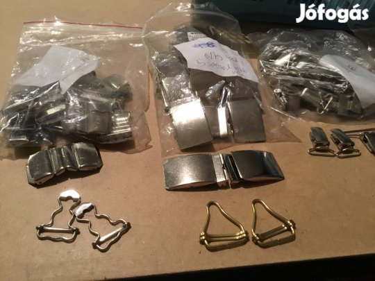 Ruházati fémkellék eladó ! Kertésznadrág csat , övcsat , csiptető