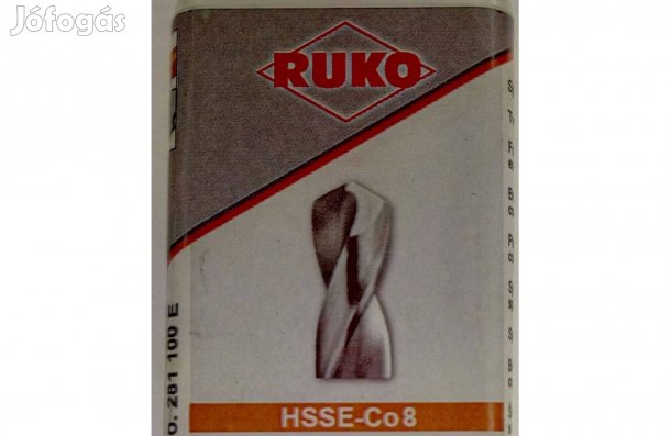 Ruko 281100E Hsse Co8 10.00 mm 8% kobaltos csigafúró köszörült