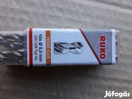 Ruko kobaltos csigafúró dia 5mm, Hsse-Co8, Ruko 281050E