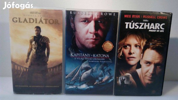 Russel Crowe filmek VHS Videokazetta Pakk