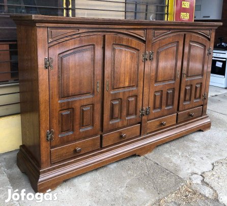 Rusztikus 4ajtó 4fiókos hatalmas komód