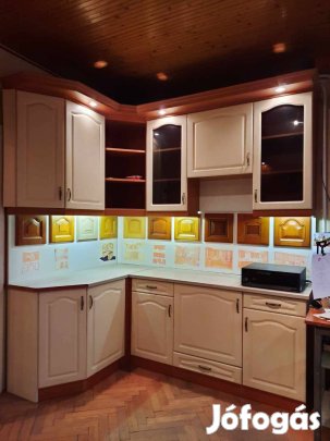 Rusztikus beige konyhabútor (AJ124)