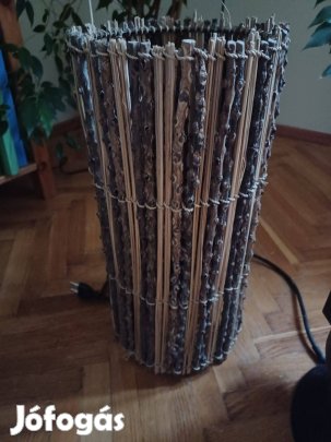 Rusztikus lámpa - 40 cm magas - természetes anyagokból