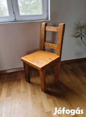 Rusztikus szék étkezőasztalhoz, tömörfa fenyő design szék