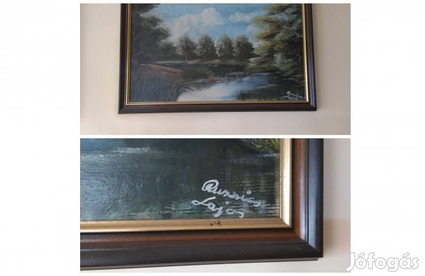 Ruzsics Lajos festmény tájkép 90x50