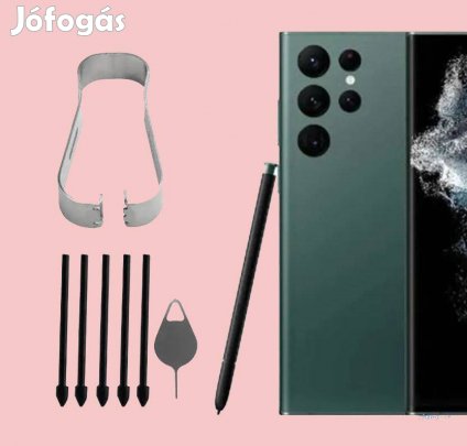 S22 Ultra 5G S Pen hegy, cserevég készlet, eltávolító csipesszel